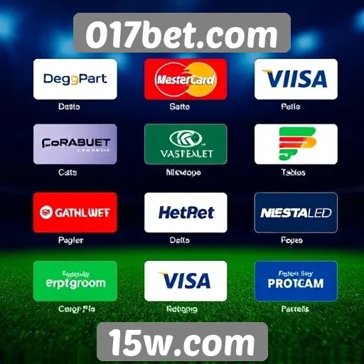 Opções de pagamento disponíveis no 017bet.com